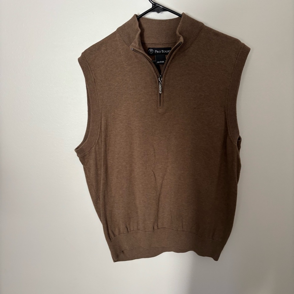 Men's Brown Pro Tour Sweater Vest